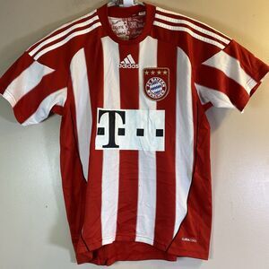 Bayern Munich Football Shirt Soccer Jersey Adidas Youth Size Large Red White